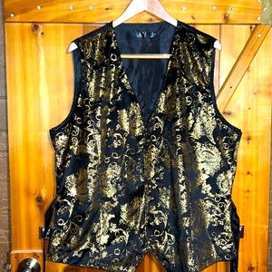 Vest black and gold